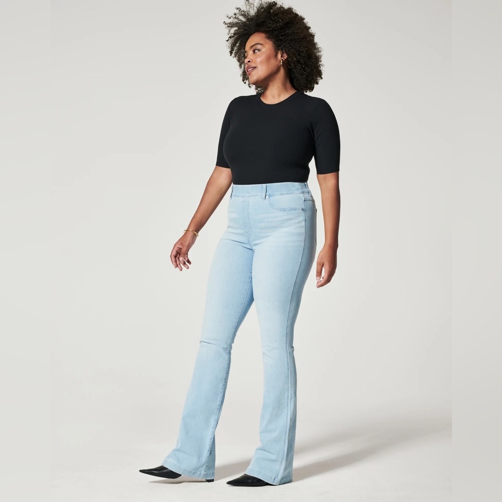 Spanx Flare Jeans, light wash